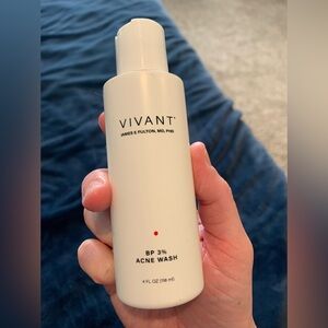 New Vivant Skincare 3% Benzoyl Peroxide Wash